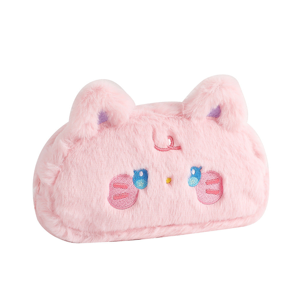 Wholesale Plush Cute Animal Makeup Storage Bag